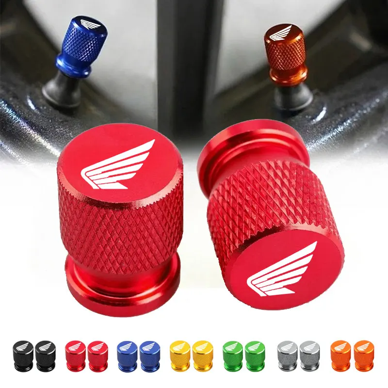 2PCS Moto In Lega di Alluminio Pneumatico Ruota Parti Valvola Stelo Tappi di Copertura Per HONDA Hornet NT1100 CBR CB Shadow PCX VFR XADV Forza