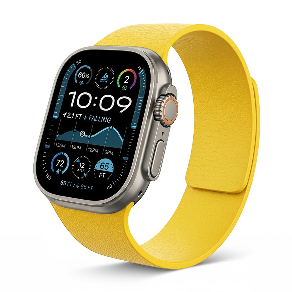 MRVOEBC Cinturino in Silicone Magnetico Compatibile con Apple Watch Ultra 49mm 46mm 45mm 44mm 42mm(Series 3/2/1), Cinturino Sportivo Compatibile con iWatch Ultra Series 11/10/9/8/…