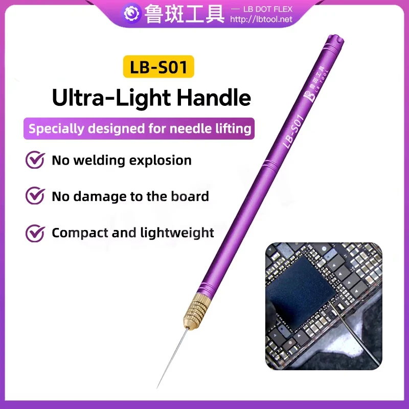 LB TOOL LB-S01 Maniglia ultraleggera per la rimozione dei chip BGA Nessuna esplosione di saldatura Nessun danno alla scheda Strumento manuale per la riparazione dell'ago del telef…