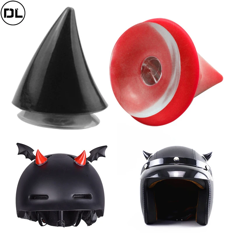 Casco da motociclista Corno da diavolo Corna da diavolo colorate per la decorazione del casco Decorazione per bicicletta da moto Accessorio per casco 2 pezzi