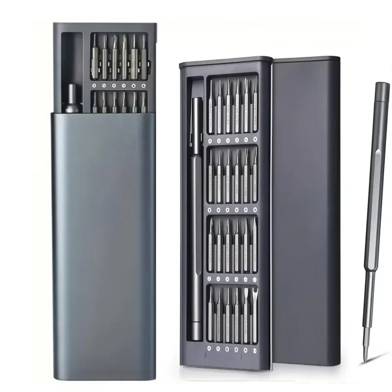 Set di mini cacciaviti 25 in 1, cacciaviti piccoli a testa piatta e a croce, adatti per prodotti elettronici