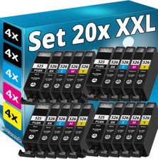 20x CARTUCCE INCHIOSTRO per CANON PIXMA IP4850 IP4950 IX6550 MG5150 MG5250 MG5350