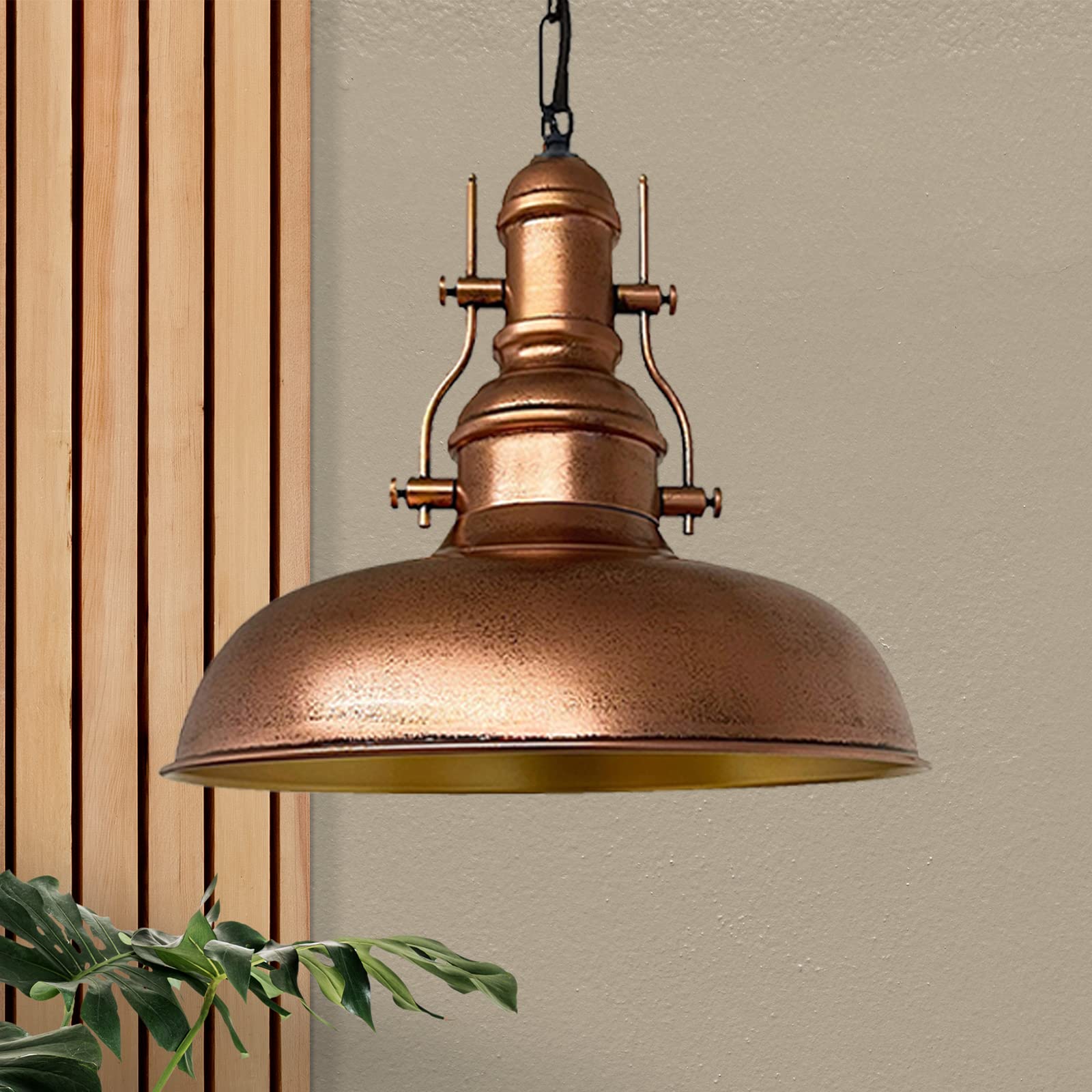 bamyum Plafoniera Lampada a Sospensione I Nota I Diametro 30 cm Lampada da Salotte E27 Industriale in Metallo in Vintage