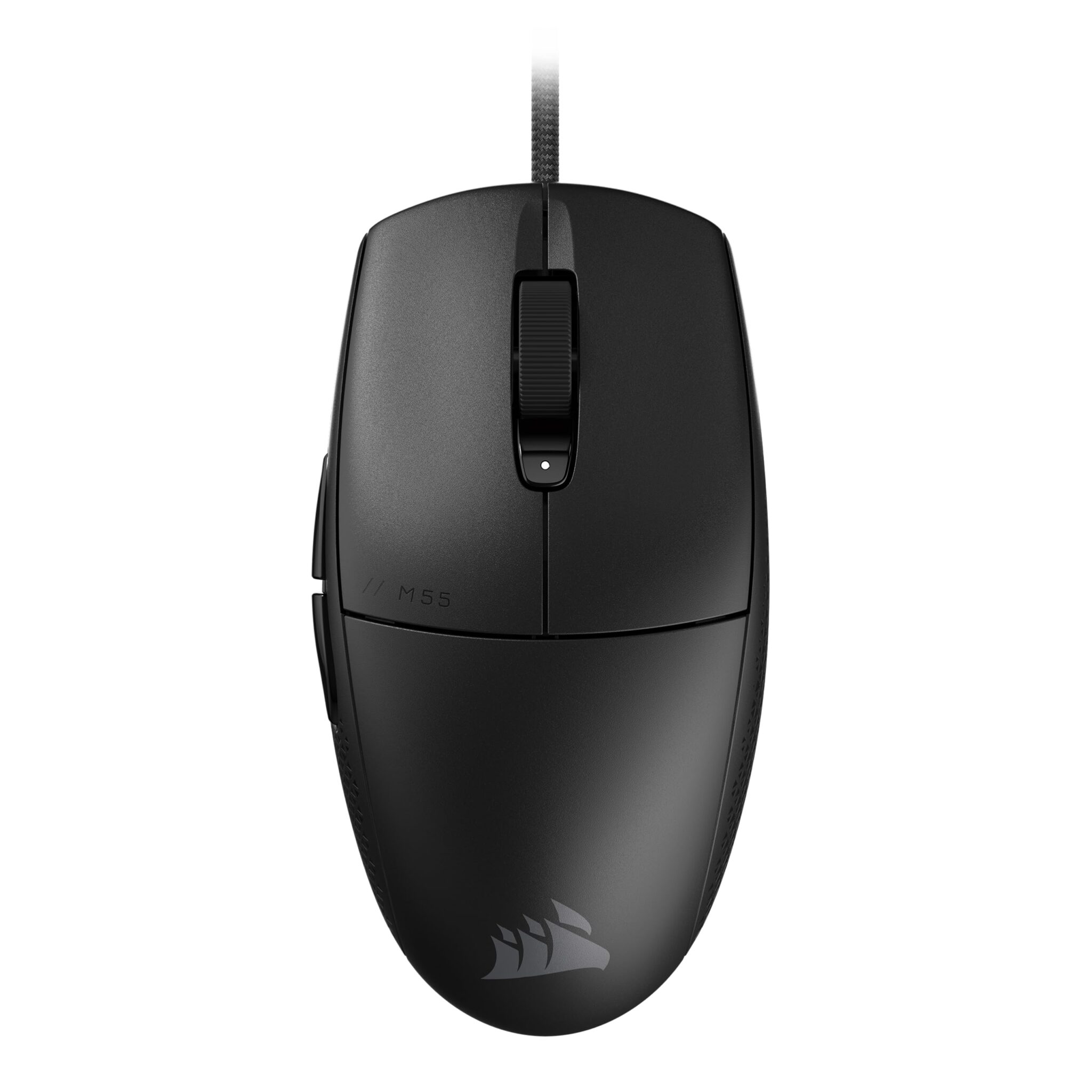 Corsair M55 Mouse da Gioco FPS Leggero e Cablato – Nero | 16.000 DPI, Sei Pulsanti Programmabili, Impugnature Laterali Testurizzate