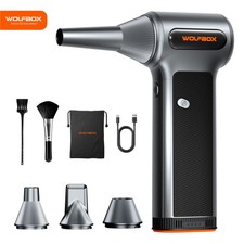 WOLFBOX MF200 Soffiatore Elettrico con Batteria Intercambiabile, 3 Livelli Alta Potenza