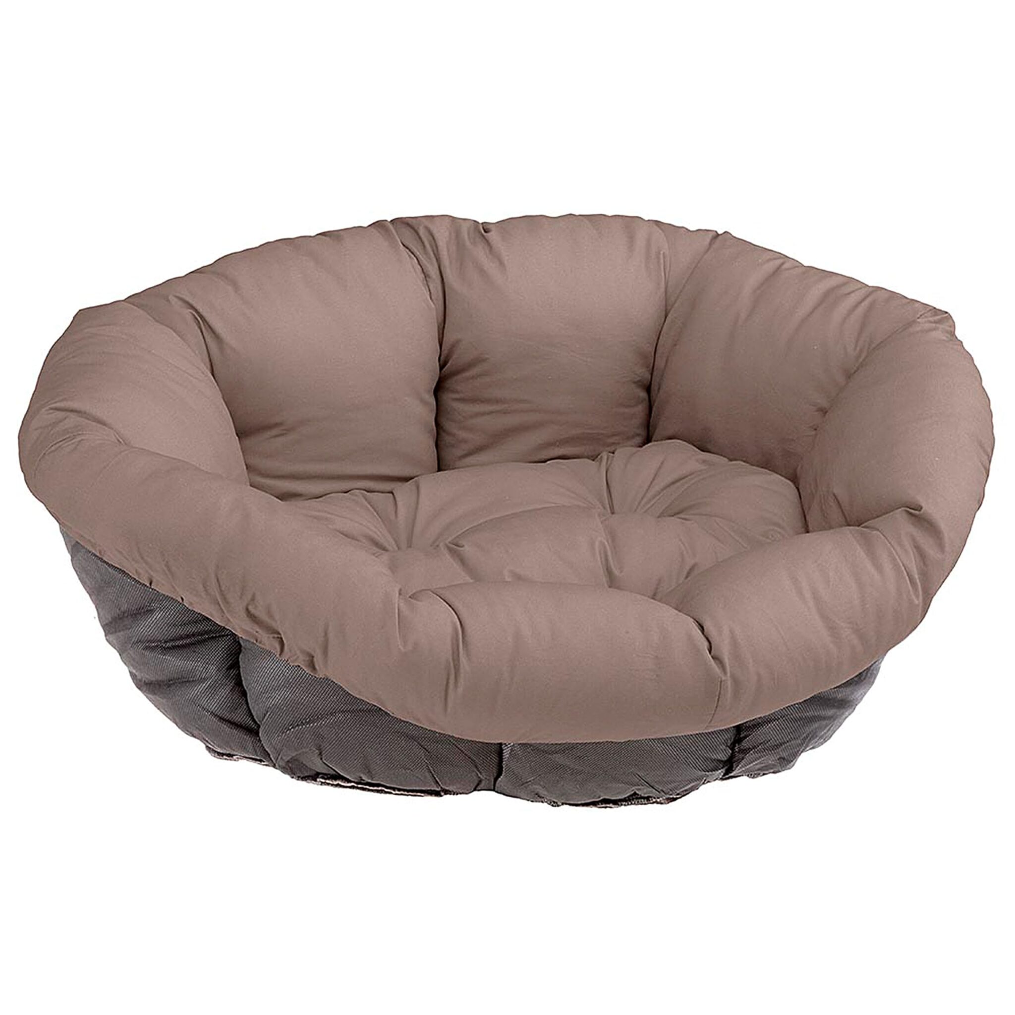 Ferplast Imbottitura di Ricambio per Cuccia Cani e Gatti, Cuscino Imbottito per Cuccia in Plastica (non inclusa) Lavabile, Regolabile 85 x 62 x h 28,5 cm, M Grigio