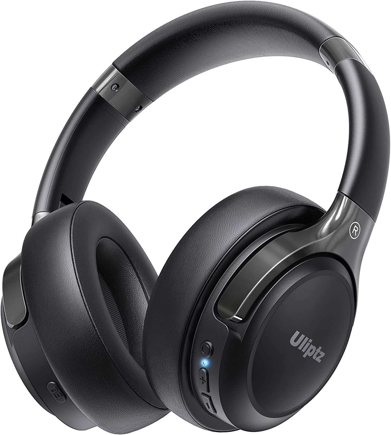 Uliptz Cuffie Wireless Bluetooth, 65 Ore Autonomia Stereo HiFi Over Ear | Cuffie Bluetooth 6.0 con Microphone, 6 EQ Modalità, Pieghevole Leggero e compatto per Viaggio/Ufficio/Tel…