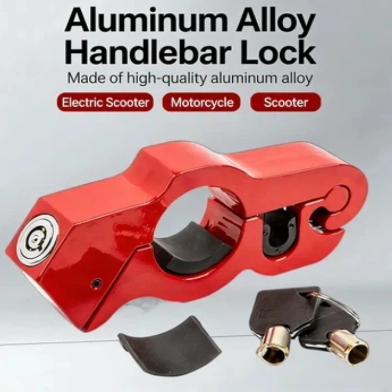 Lucchetto Antifurto Universale in Acciaio Resistente per Manubrio Moto e Biciclette, per ATV/Dirt Bike/Moto Stradali/Biciclette da Pendolare