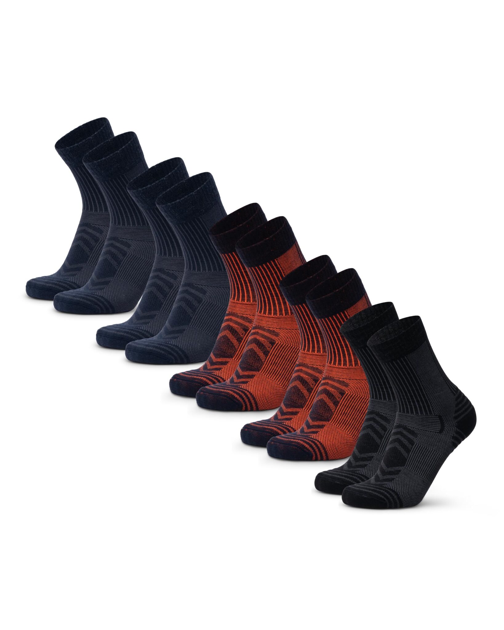 DANISH ENDURANCE Calze Trekking Leggere Lana, Anti-Vesciche, 1 o 5 Paia | Calze trekking leggere in lana merino, traspiranti, anti-odore, imbottitura anti-vesciche, per escursioni…