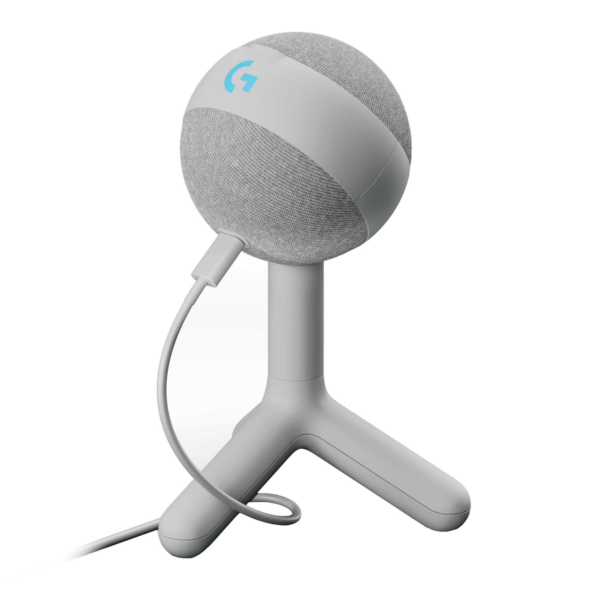 Logitech G Yeti Orb Microfono a condensatore RGB per gaming con LIGHTSYNC | Microfono USB per PC/Mac, streaming, cardioide, Plug and Play - Bianco