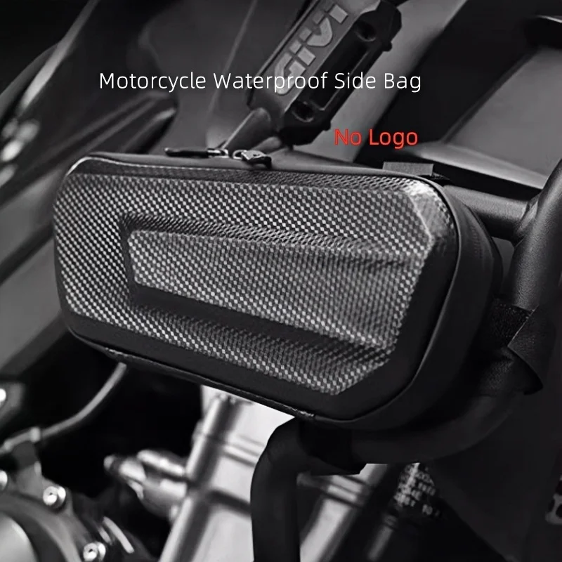 Borsa laterale per moto di grande capacità: borsa laterale universale senza logo, custodia multifunzionale impermeabile