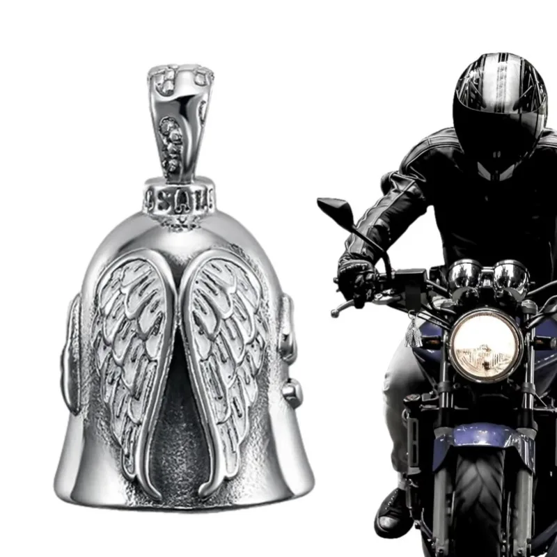 Campanello da equitazione Angel Guardian Biker Campanello da equitazione Accessori moto portatili per motociclisti Regalo per biciclette da motociclista