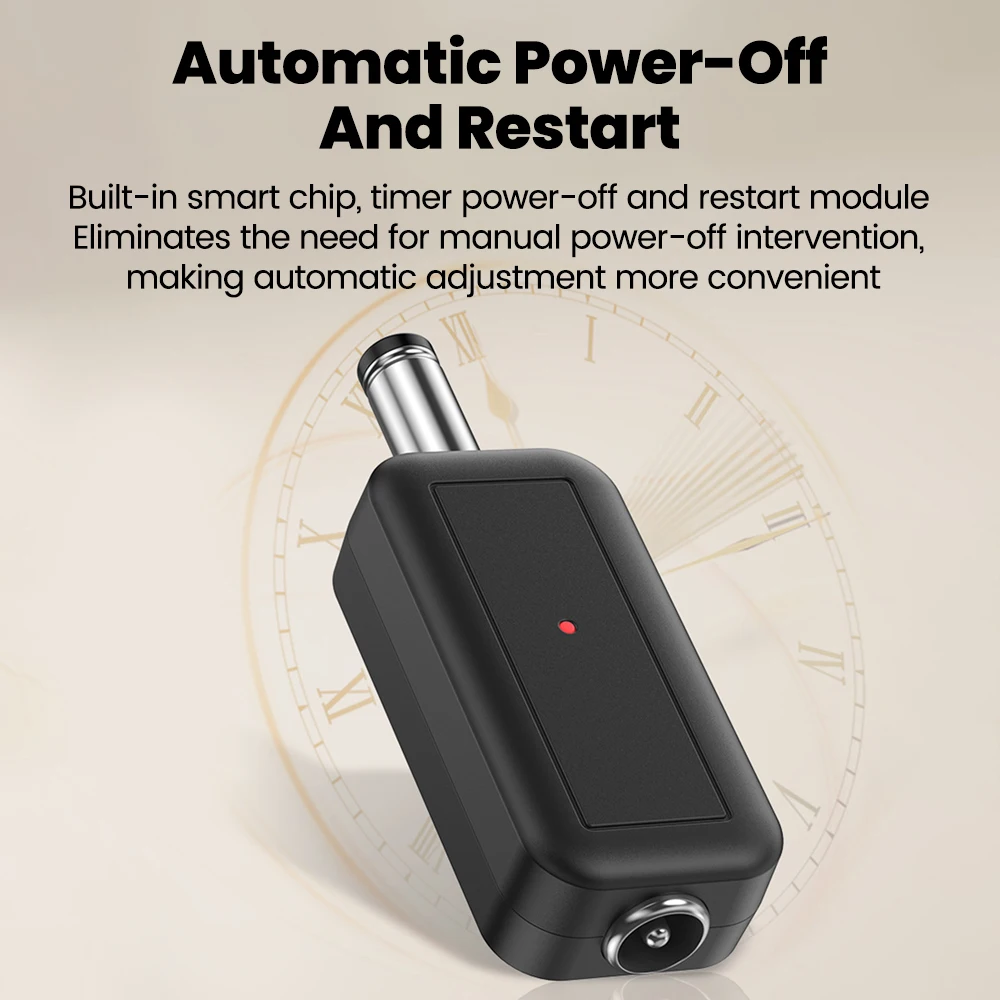 Router WiFi DC con Riavvio Automatico, Strumento di Reset con Spegnimento Automatico 24H, Cavo di Controllo Riavvio 5.5x2.1mm 5V-24V