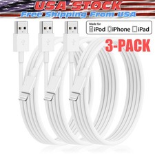 3PACK USB Cavo Caricatore Rapido Dati per Apple iPhone 5 6 7 8 X 11 12 13 MAX