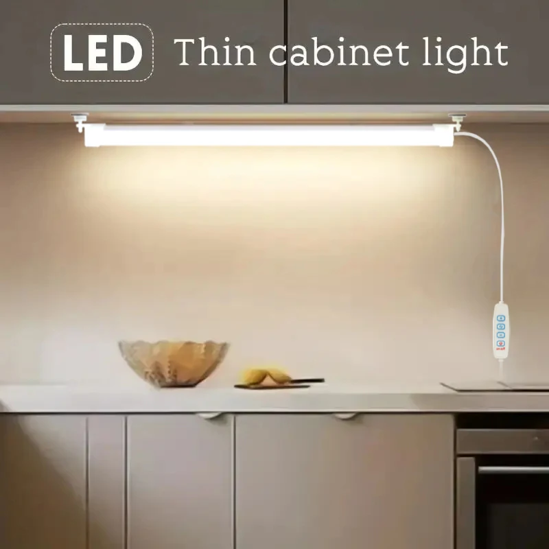 1PC LED sotto l'armadio illuminazione spina USB dimmerabile 3 cambi di colore LED luce notturna cucina camera da letto illuminazione con striscia magnetica