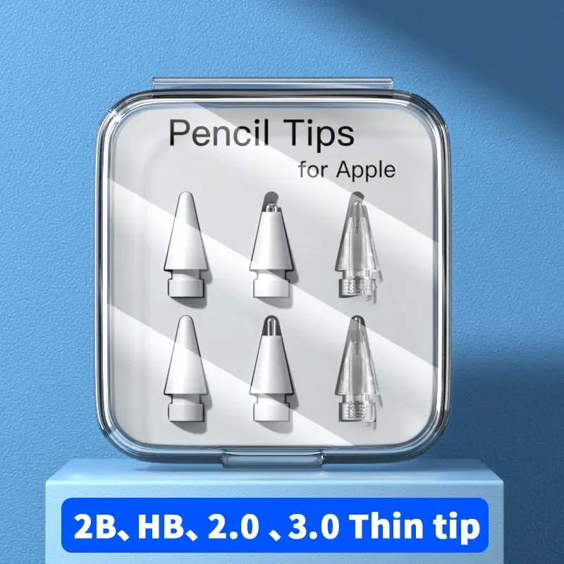 Per Apple Pencil Pen Pennino Astuccio per Apple Pencil Tip 2B HB 3.0 Morbido e rigido per Apple Pencil 1a 2a generazione Accessori
