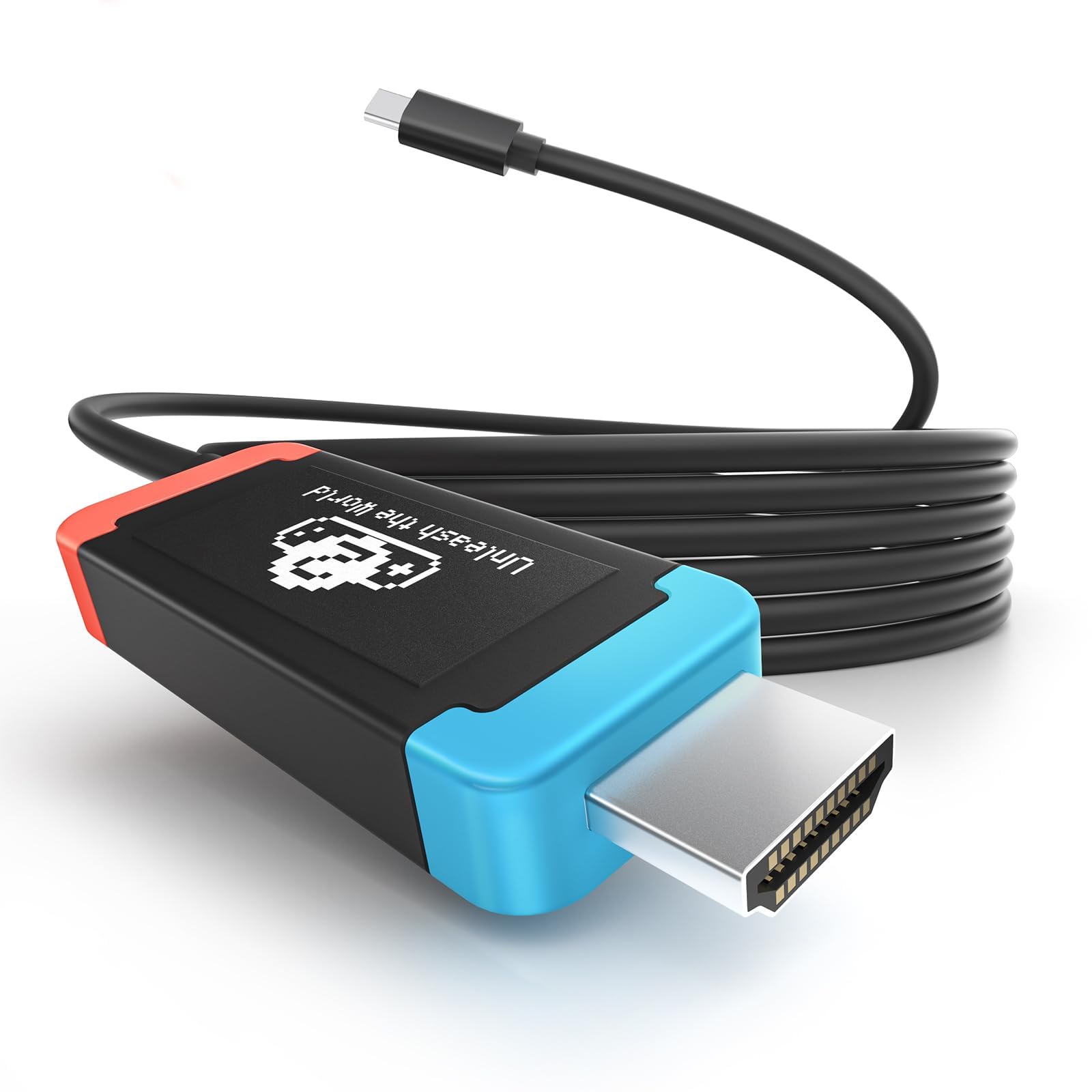 Lemorele Adattatore USB-C HDMI 2 m, 4K@60Hz, compatibile con Switch 2 | HDMI 2.0, PD fino a 100W e Plug & Play; compatibile con Steam Deck e ROG Ally, richiede USB-C con DisplayPo…