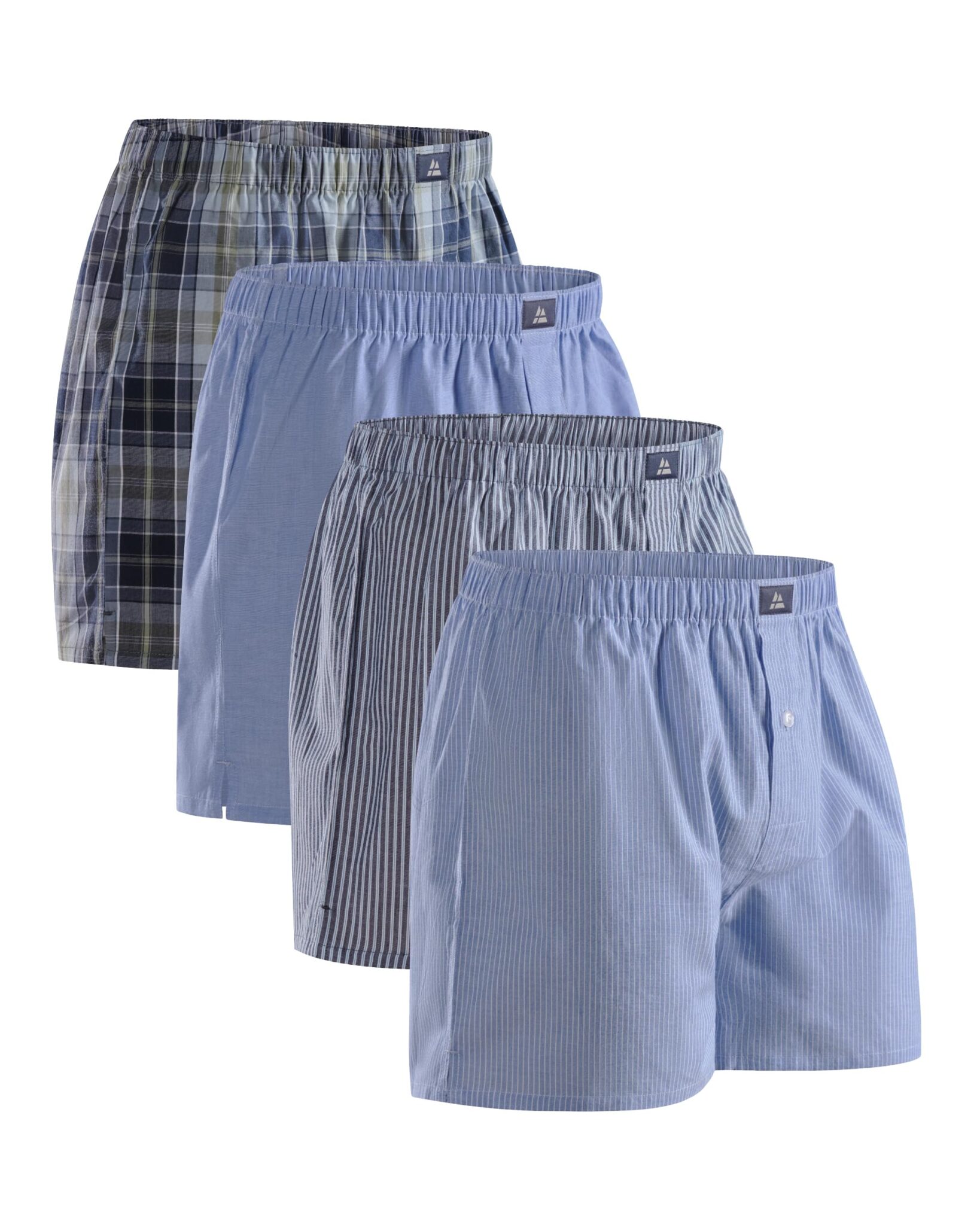 DANISH ENDURANCE Boxer Uomo Americani Cotone Biologico 100%, Mutande a Pantaloncino, Boxer di Tela, Leggeri e Traspiranti, 4 o 6 Paia