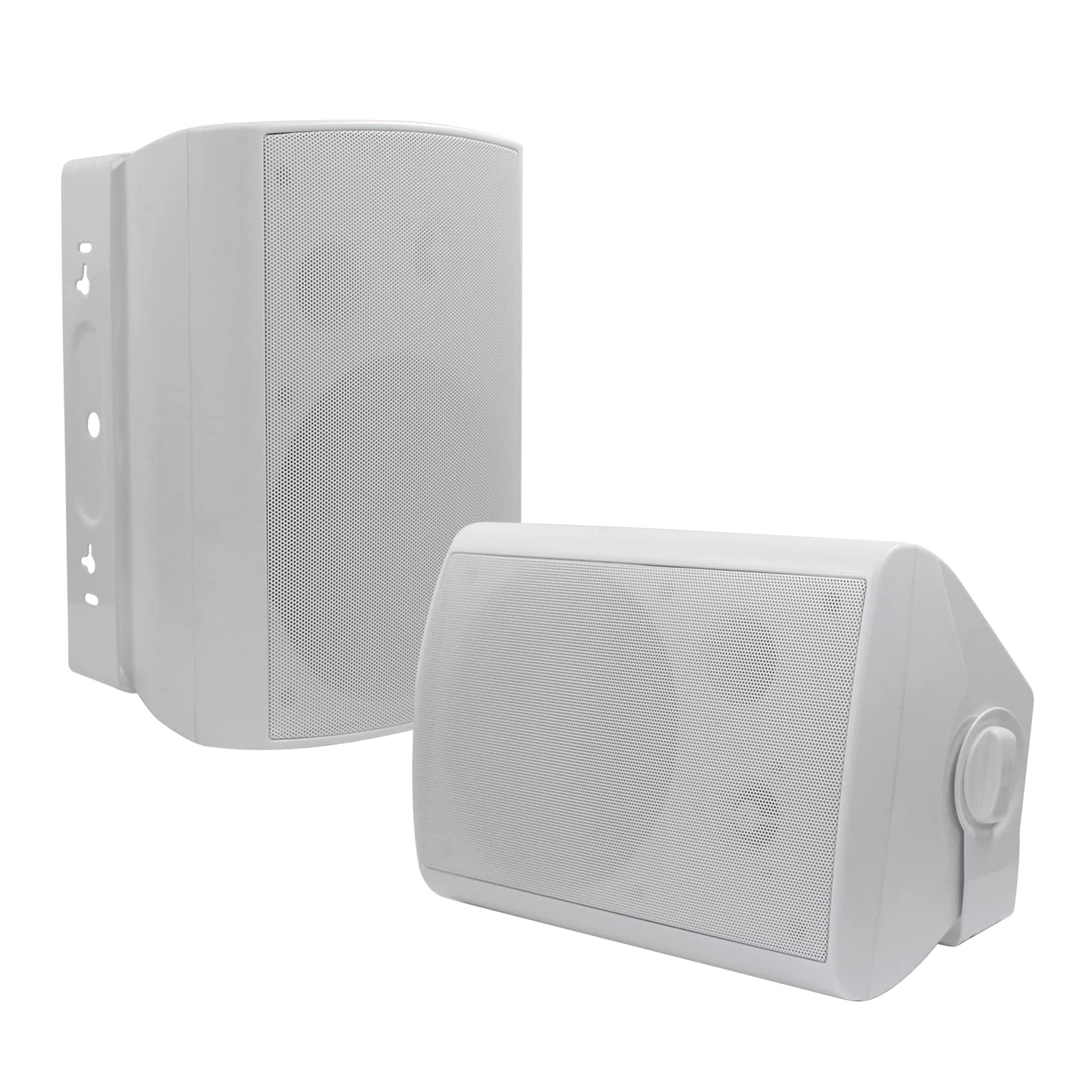 Herdio 6.5'' Diffusori da esterno impermeabile cablato 400 Watt con bassi potenti, Altoparlanti da esterno a parete per patio garage terrazza coperta(bianco)