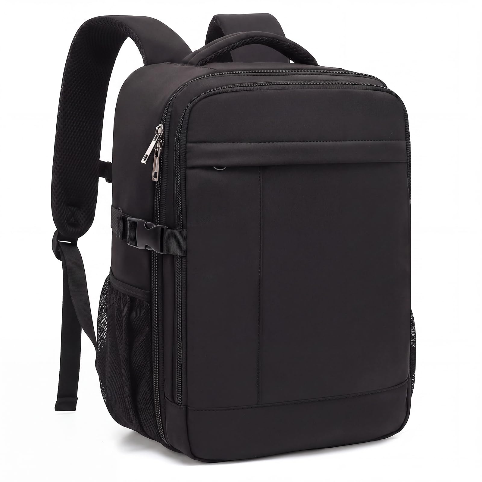 Xkdoai Zaino 40x30x20 per Ryanair 40x20x25 Bagaglio a Mano 14 Pollici | Zaino Viaggio Leggero, Weekend, Lavoro, Università, Nero
