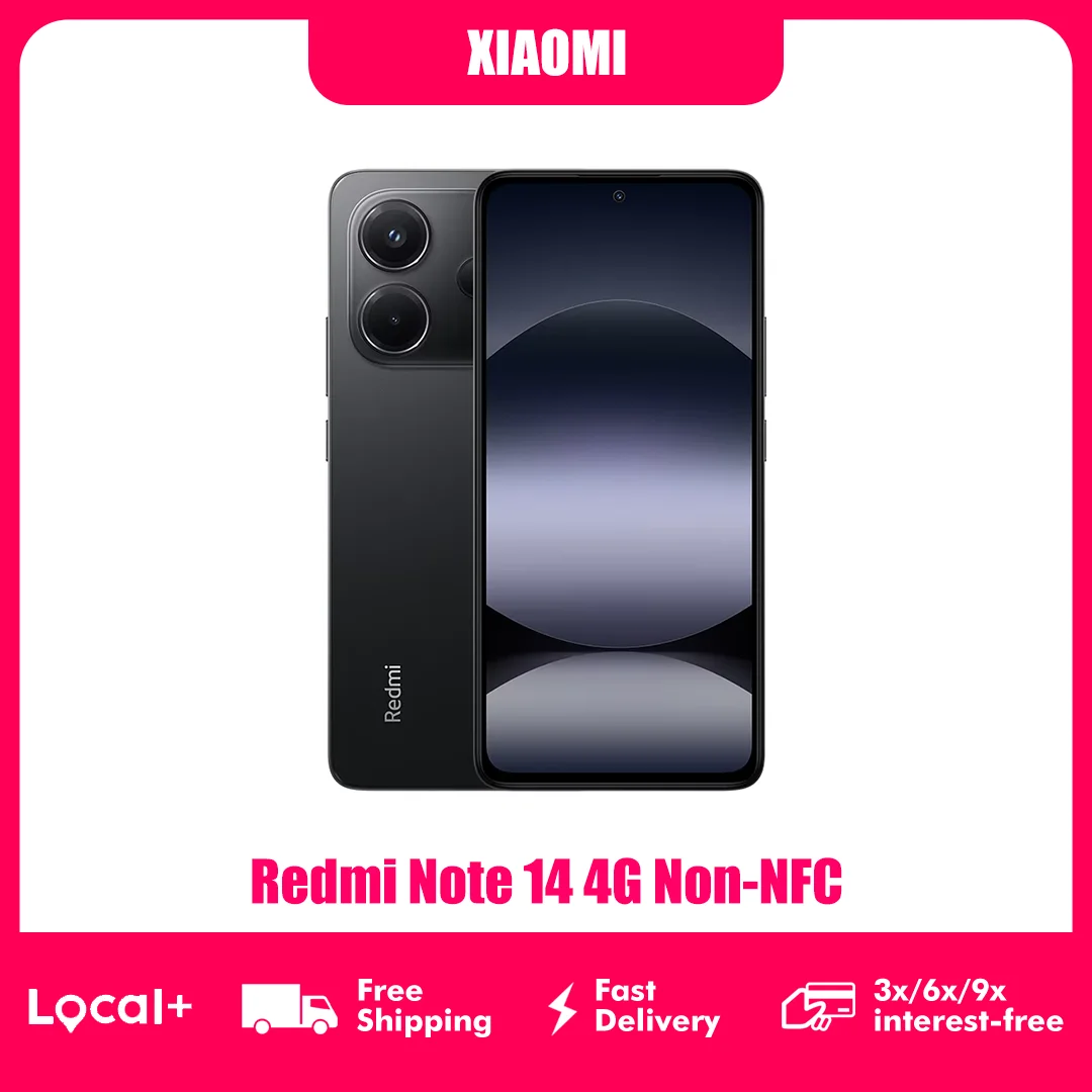 Xiaomi Redmi Note 14 4G Non-NFC MediaTek Helio G99-Ultra Fotocamera AI da 108MP Batteria da 5500mAh Display AMOLED da 6,67" 120Hz