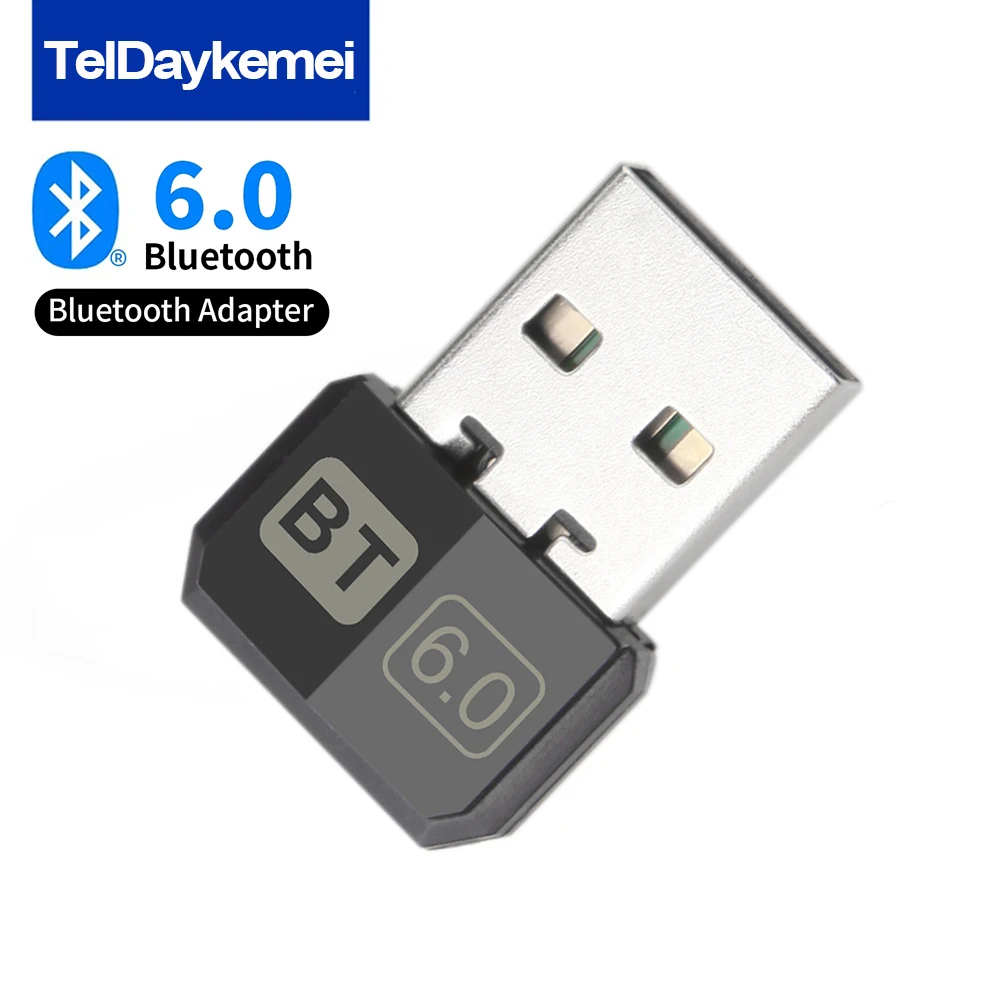 Adattatore Bluetooth USB Bluetooth 6.0 5.4 per PC Dongle Mouse wireless Keyborad Ricevitore audio musicale Trasmettitore USB