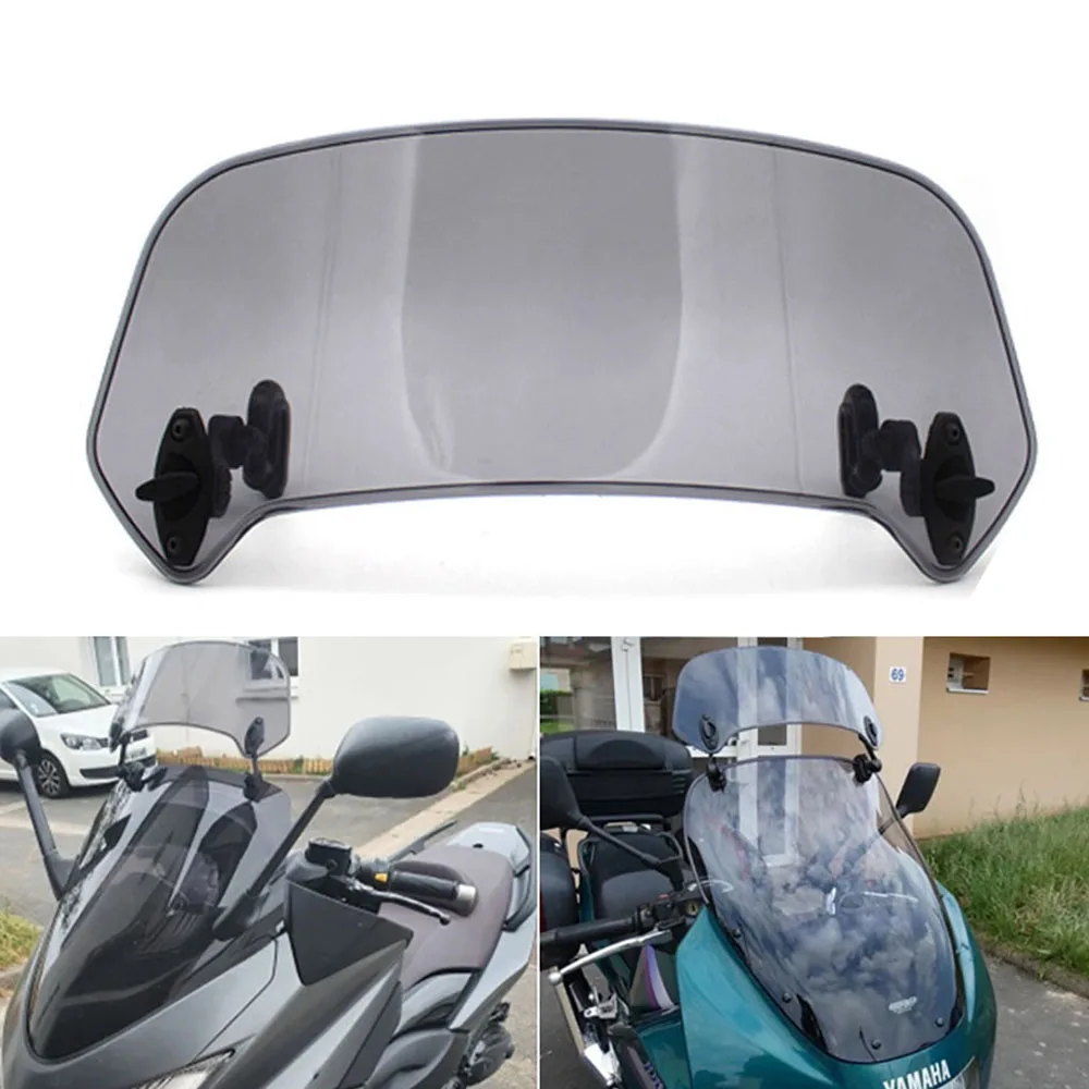 Deflettore per parabrezza con morsetto per spoiler regolabile per estensione universale per parabrezza per moto per BMW Kawasaki Yamaha Honda Suzuki