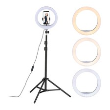 Luce ad anello LED con treppiede luce ad anello selfie luce streaming luce anello lampada 10"