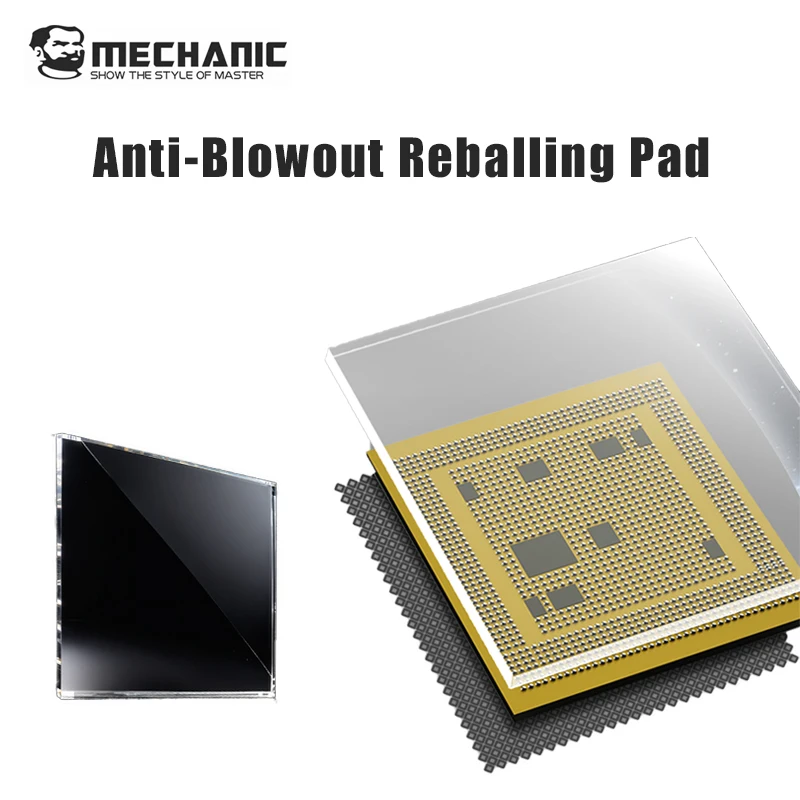 MECCANICO La-03 Pad Reballing BGA Anti-Blowout in vetro bianco 20x20mm per CPU GPU Chip Sfera di saldatura Strumento di riparazione della scheda madre del telefono