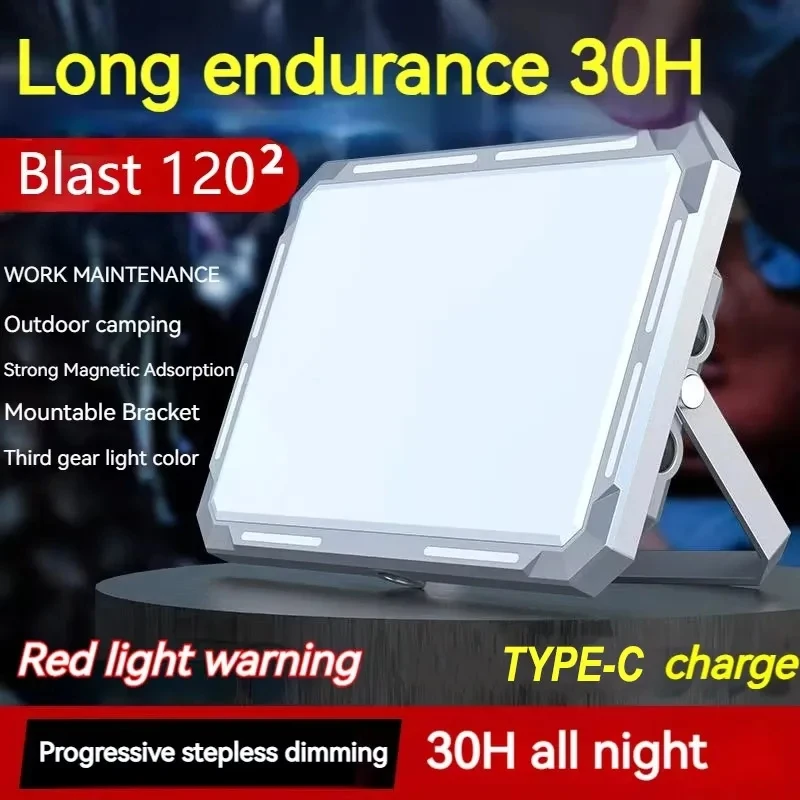Lampada da tenda da campeggio a LED Faro ricaricabile Illuminazione di emergenza esterna ad alta potenza Lampade notturne sospese portatili impermeabili