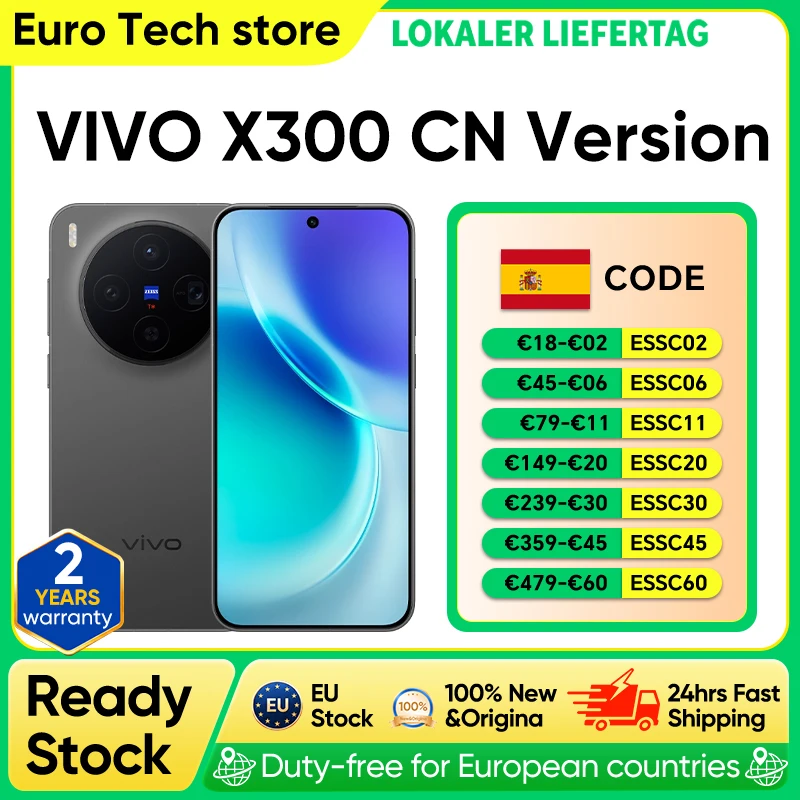 Smartphone VIVO X300 5G, 6040mAh, 90W SuperVOOC, 6.31” 120Hz AMOLED, Tripla Fotocamera Zeiss 200MP, Dimensity 9500