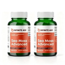 INFINITE AGE 1250mg Muschio di Mare Superfood Avanzato, Alta Potenza, Vegano - (1/2PCS)
