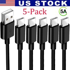 Confezione da 5 Cavi USB-C a USB-A Ricarica Rapida Tipo C Cavo di Ricarica Sincronizzazione Rapida Caricatore