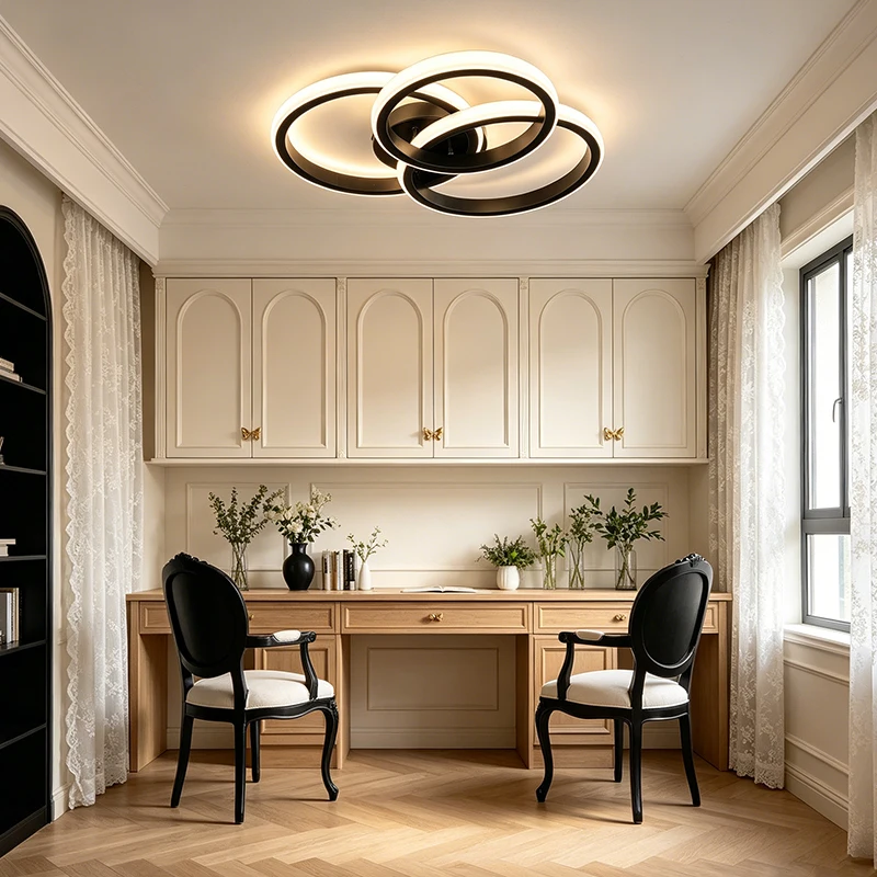 Lampada da Soffitto LED in Stile Moderno, Forma Geometrica, Luce per Corridoio, Illuminazione per Cucina/Camera da Letto, 110V, Luce Bianca/Calda