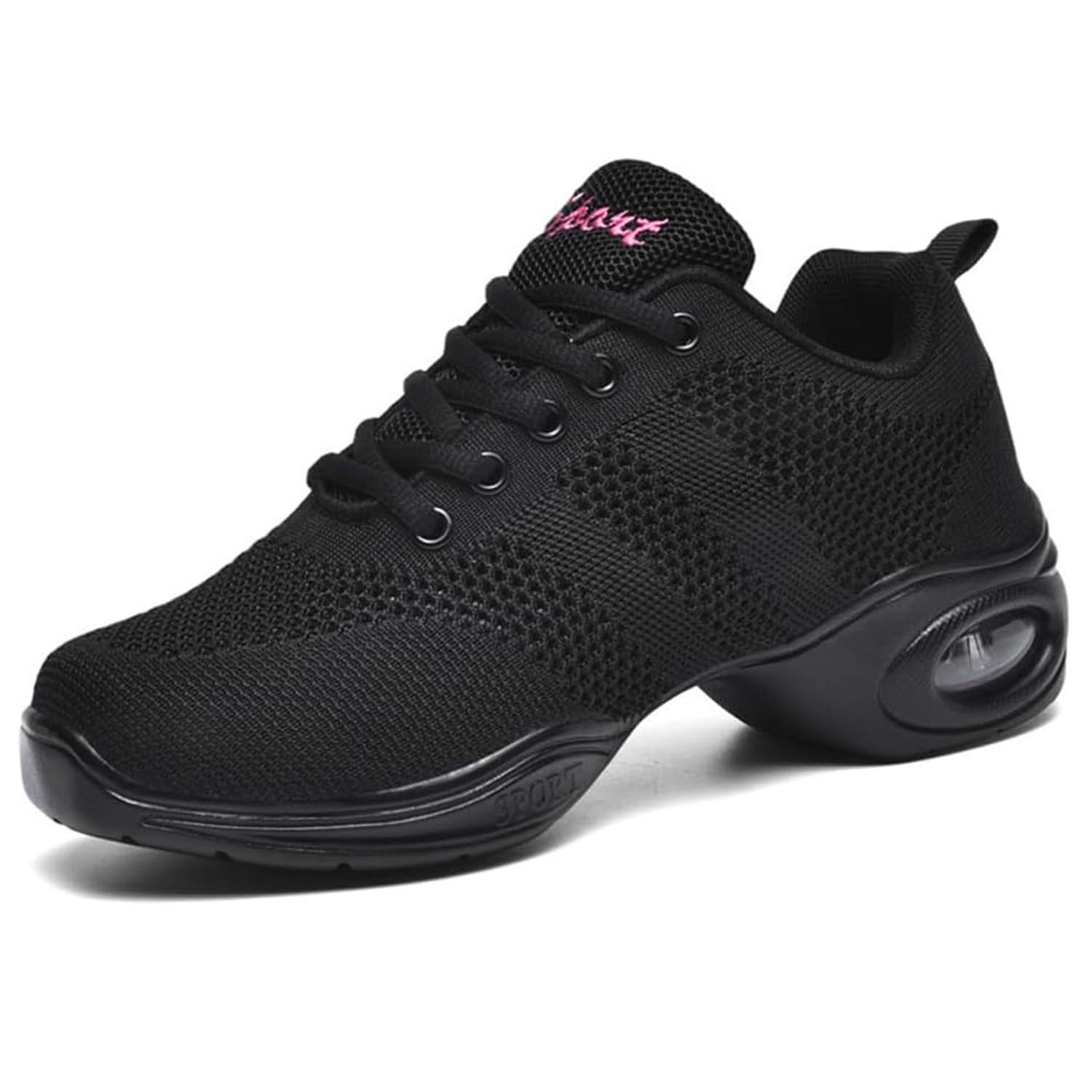 Hixingo Scarpe da Ballo Donna Scarpe Danza Jazz, Traspirante Sneakers | Scarpe da Jazz con Suola a Strati Dotata di Cuscinetti D'aria, Tomaia in Rete Traspirante e Suola in Poliur…