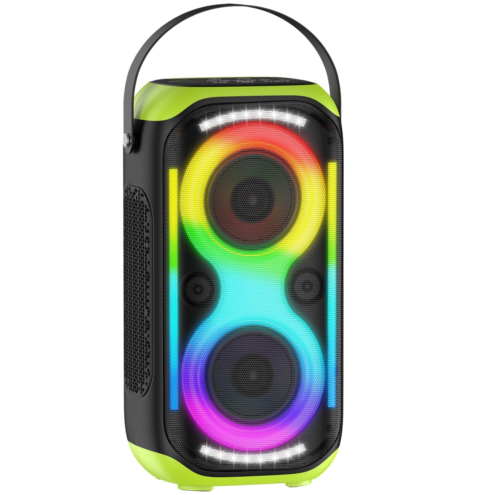 TYOTY Altoparlante Bluetooth 160W forte Boombox senza fili portatile grande potente suono basso profondo TWS grandi altoparlanti di festa a casa all'aperto con luci a LED del subw…