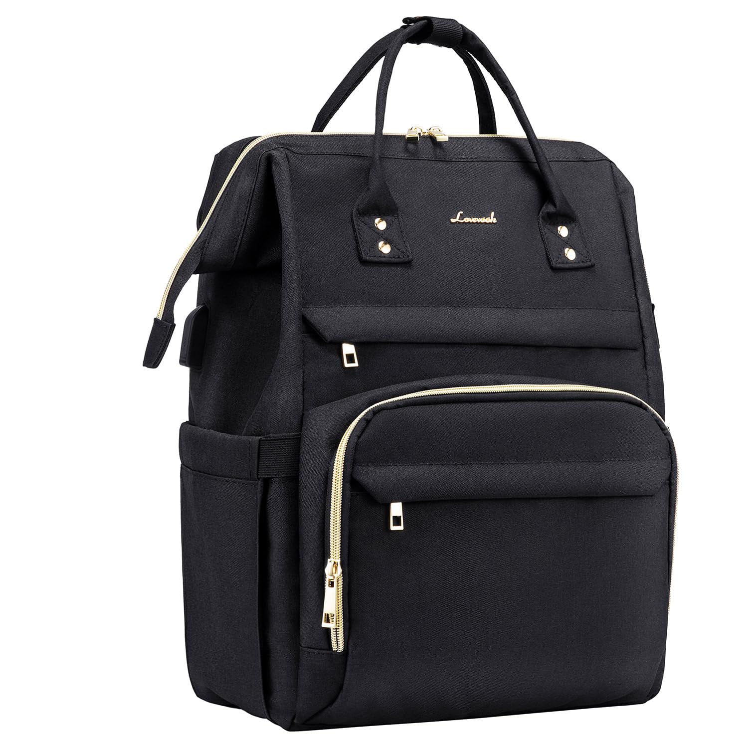LOVEVOOK Zaino da Donna per Laptop pollici, Impermeabile Borsa per Zaino da Scuola in PU con, per Lavoro Scolastico Studenti Universitari Insegnanti Ufficio Affari