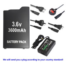 Batteria di ricambio ricaricabile + caricabatterie per Sony PSP PSP-1000 1000 1001 nuova