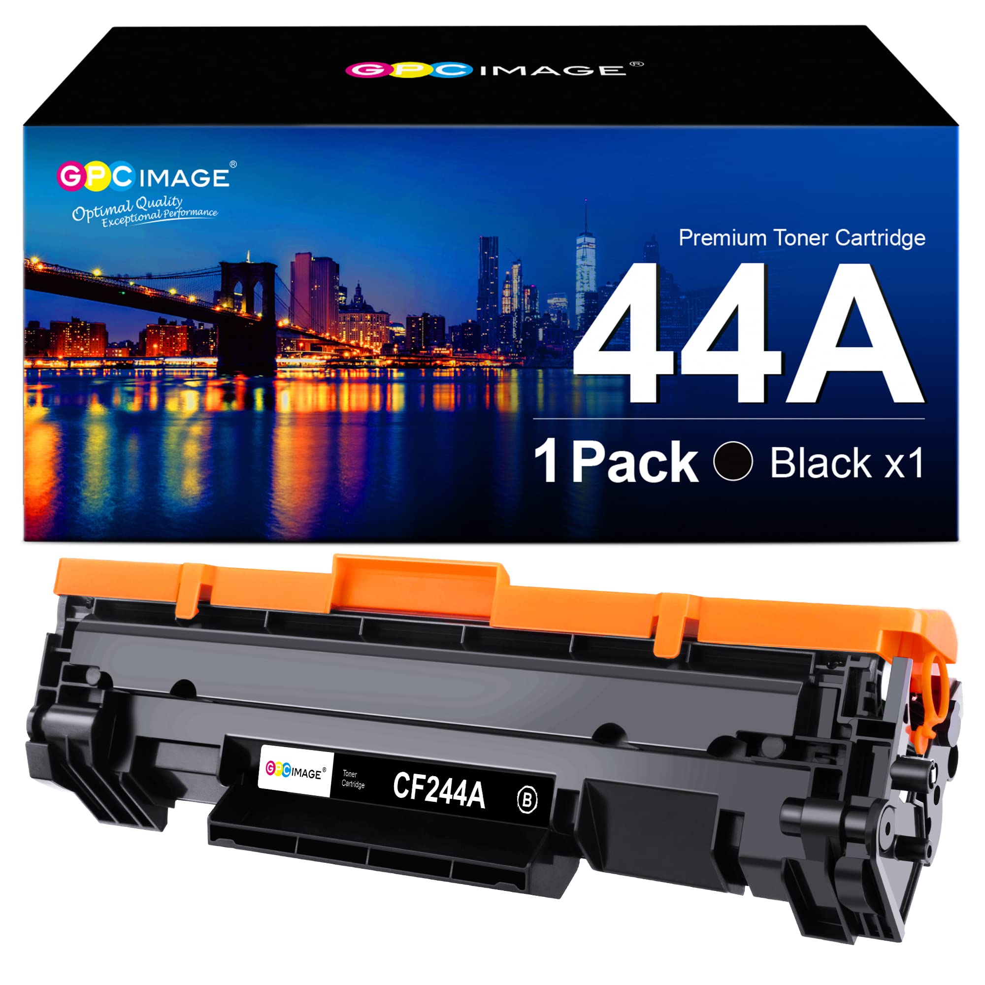 GPC Image 44A Toner Compatibile per HP 44A CF244A Nero | Compatible per toner HP LaserJet Pro M15a,HP LaserJet Pro M15w,HP LaserJet Pro MFP M28a,HP LaserJet Pro MFP M28w,44A Nero