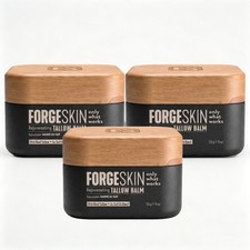 3x Forge Skin Crema Viso Uomo Manzo Sego Balsamo Viso 50g New57Ts