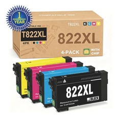 4 pezzi inchiostro 822XL compatibile per Epson T822 WF-3820 WF-4830 WF-4820 WF-4834 WF-4833