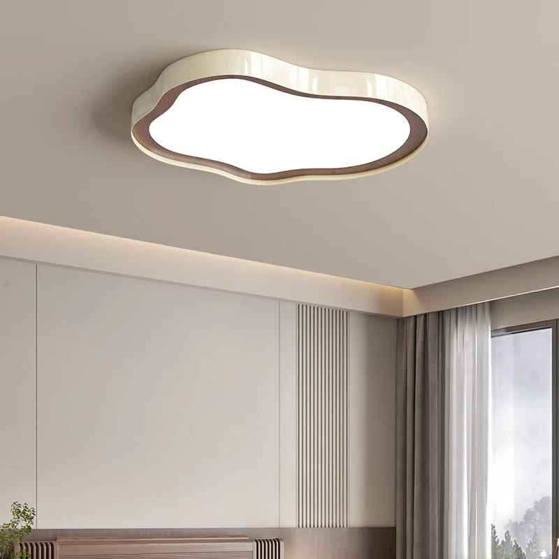Nuove Lampade a LED da Soffitto Stile Semplice Color Crema per Camera da Letto e Soggiorno, Lampade a Soffitto a Forma di Nuvola, Illuminazione Moderna per Interni