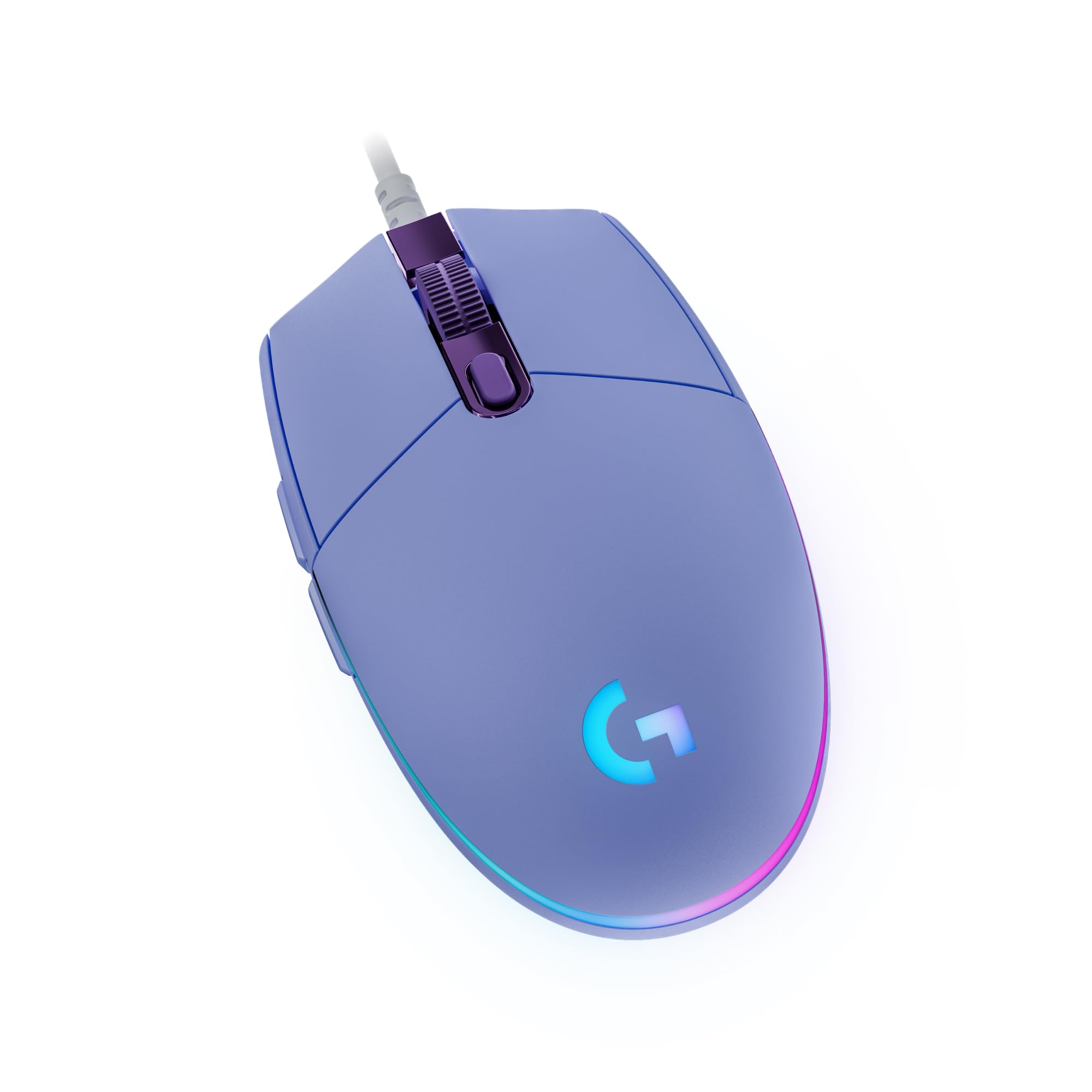 Logitech G G203 LIGHTSYNC Mouse Gaming con Illuminazione RGB | Personalizzabile, 6 Pulsanti Programmabili, Sensore per Gaming, Tracciamento a 8.000 DPI, Peso Ridotto - Lilla
