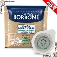 600 Cialde Filtro carta Caffè Borbone ESE 44mm Miscela Blu gratis