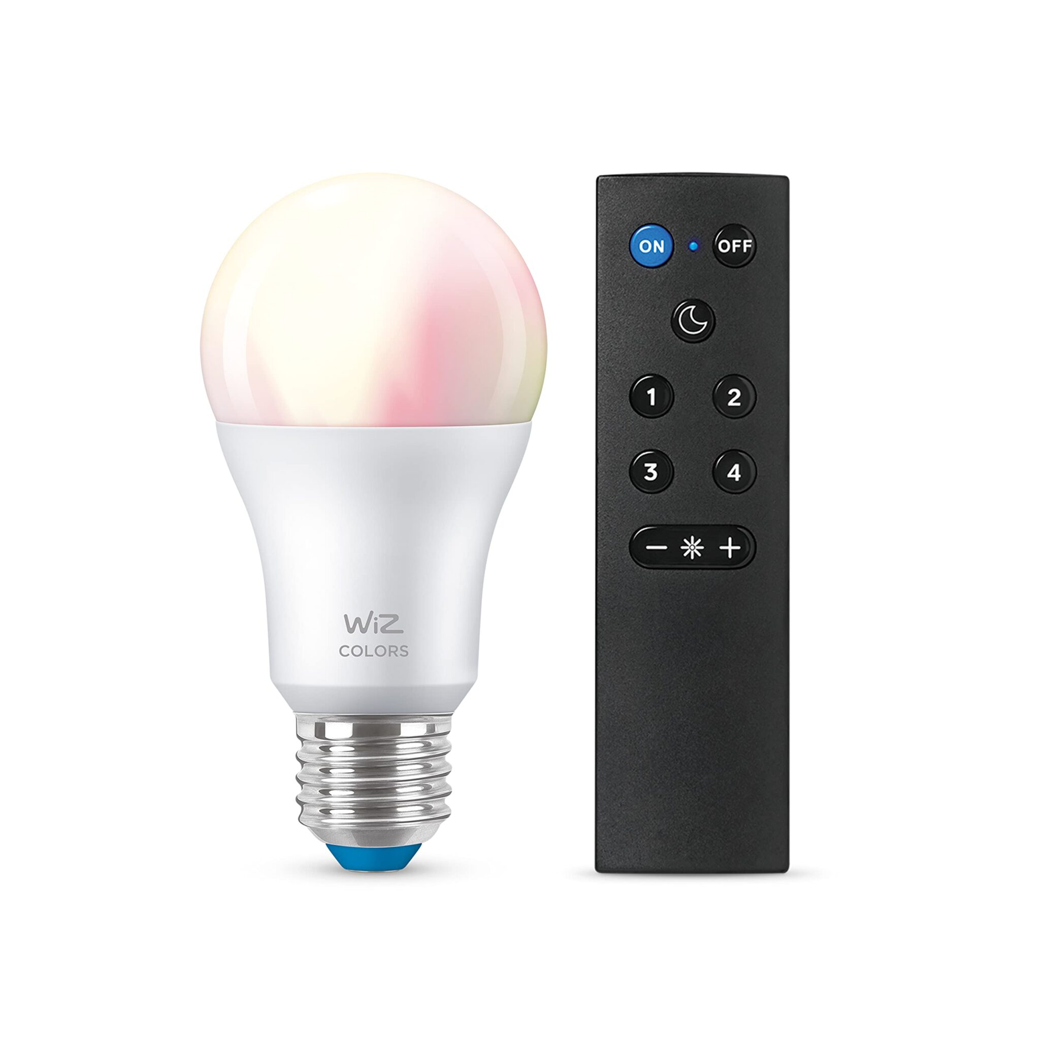 WiZ Lampadina Goccia Smart LED WiFi +Telecomando WiZmote, Luce Bianca o Colorata RGB Dimmerabile, E27, equivalente a 60W, Tecnologia SpaceSense, Controllo Vocale (Alexa, Apple Hom…