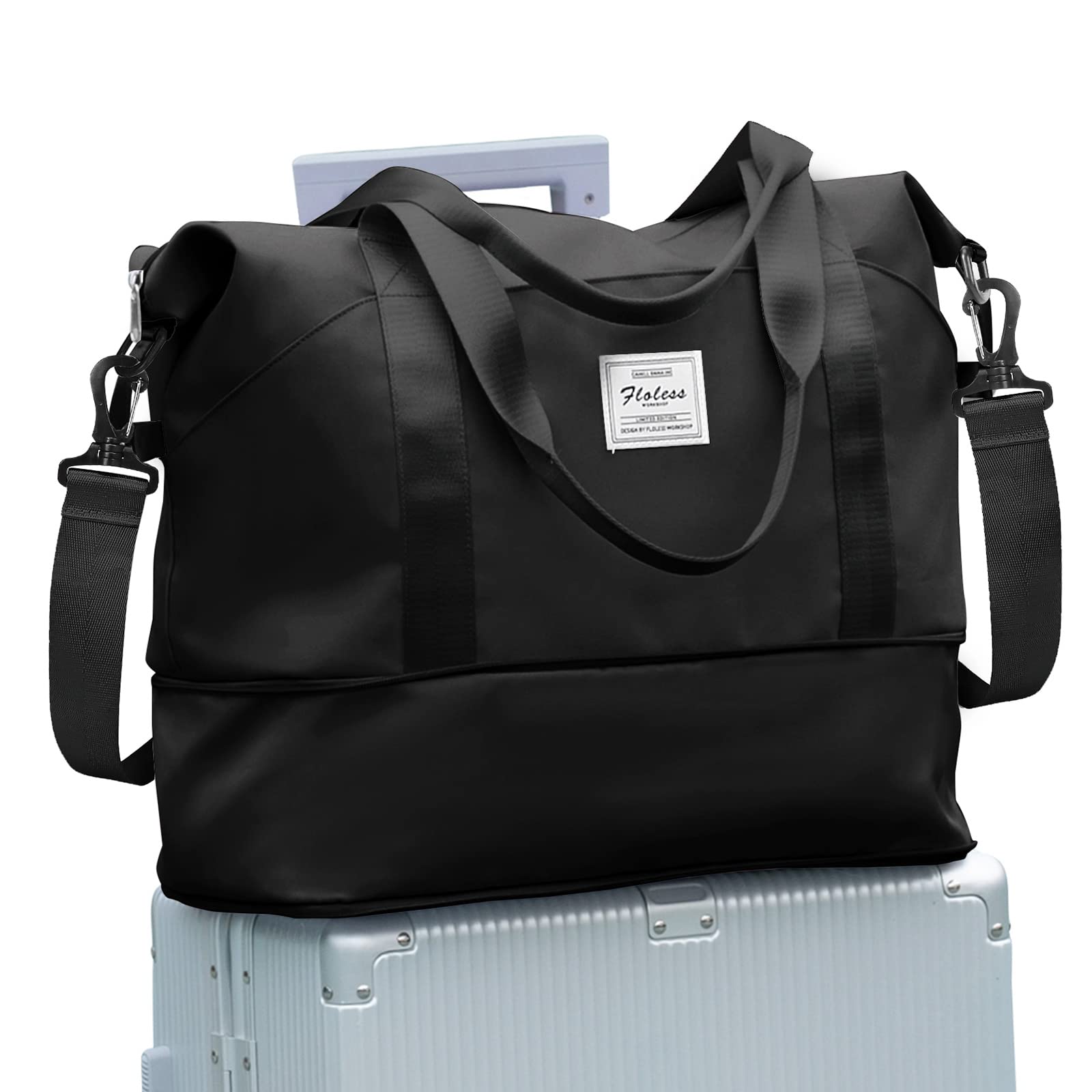 SEAFEW Borsone da Viaggio,Bagaglio a Mano 40x30x20 Ryanair Borsa da Viaggio Espandibile, Borsa da Cabina Ryanair Borsa Sportiva Borsone da Palestra Borsa da Weekend per Donna e Uo…