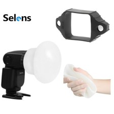 Kit fascia rimbalzo diffusore sfera modificatore flash magnetico Selens per Godox Yongnuo