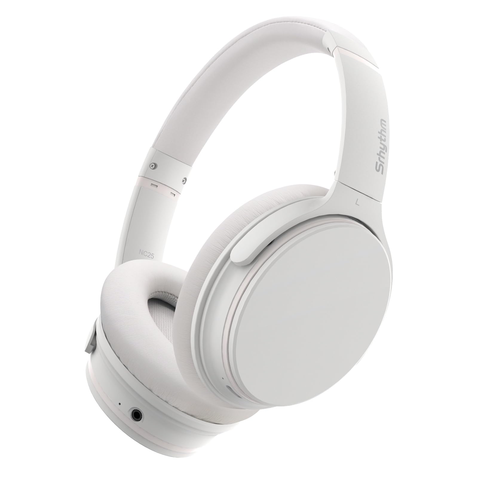 Srhythm NC25 Cuffie Stereo con Cancellazione Attiva del Rumore, Bluetooth 5.3, Auricolari ANC Over-ear con Hi-Fi, Microfono, Autonomia di 50 Ore, Assistente Vocale, ModalitàGioco…
