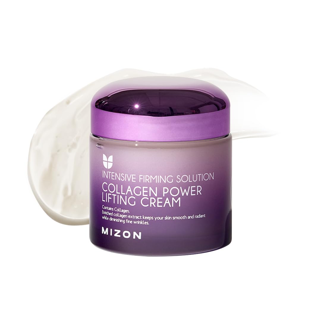 Mizon Crema Power Lifting al Collagene (75 ml) Idratante Intensiva con 75% di Estratto di Collagene Marino, Cosmetica Coreana