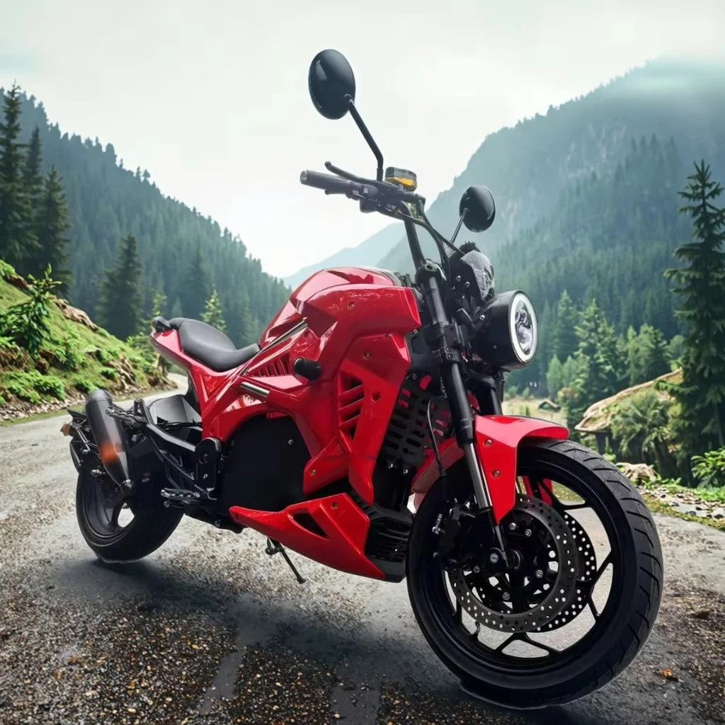 Stlf 2026 Wuxi Factory Moto Elettrica da Corsa ad Alta Potenza Ducati Diavel per Adulti 72v Opzione Veicoli Fuoristrada Certificazione Russa